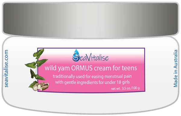 wild yam ORMUS cream for teens